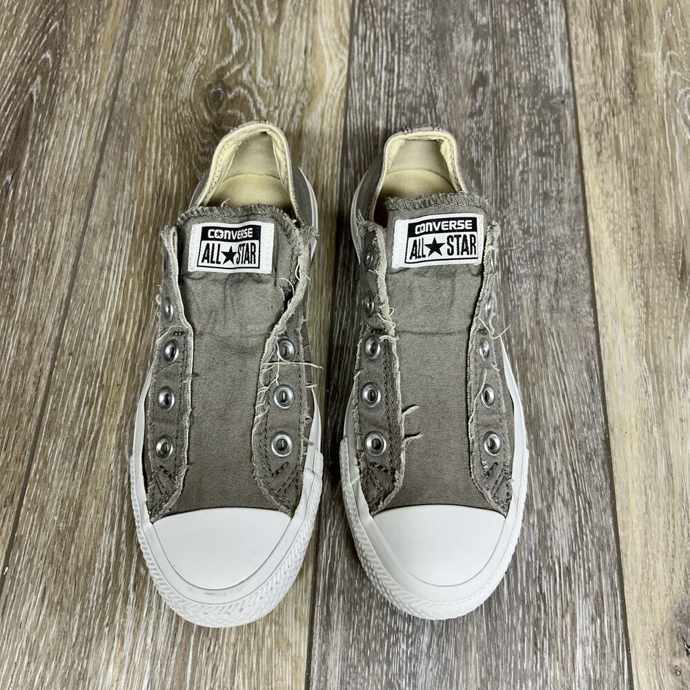 Converse Chuck Taylor All Star Grey Slip On Sneaker Shoes US Youth 4 / M 4 / W 6 - Picture 4 of 10